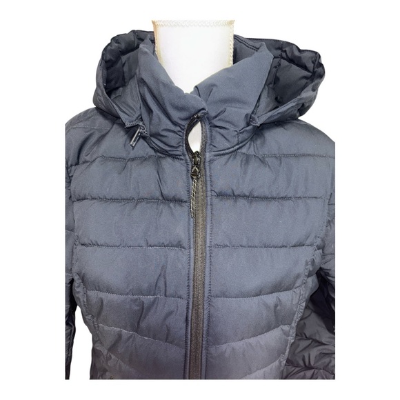 WOMENS NAUTICA XL PUFFER JACKET WITH REMOVABLE HOOD NAVY BLUE FITTED PACKABLE - Picture 5 of 13